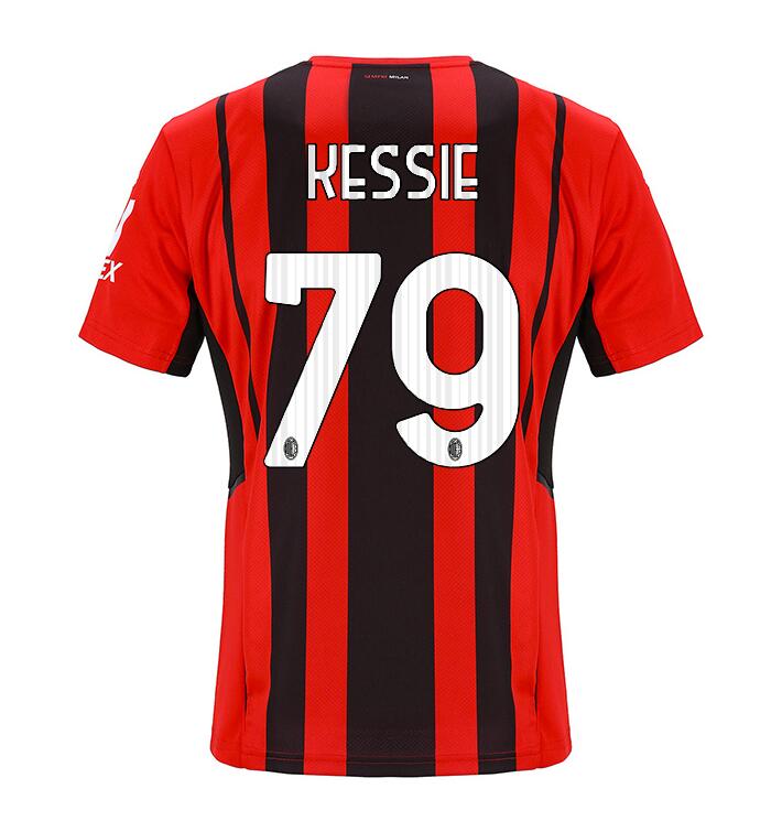 2021/22 AC Milan Home Kit Soccer Jersey with KESSIE 79 printing